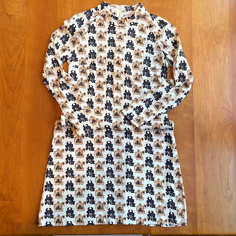 RARE Anik Robelin Paris Made in France Vintage Mod Dress 1960s Size 6/8